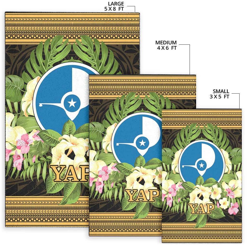 Yap Area Rug - Polynesian Gold Patterns Collection - Polynesian Pride