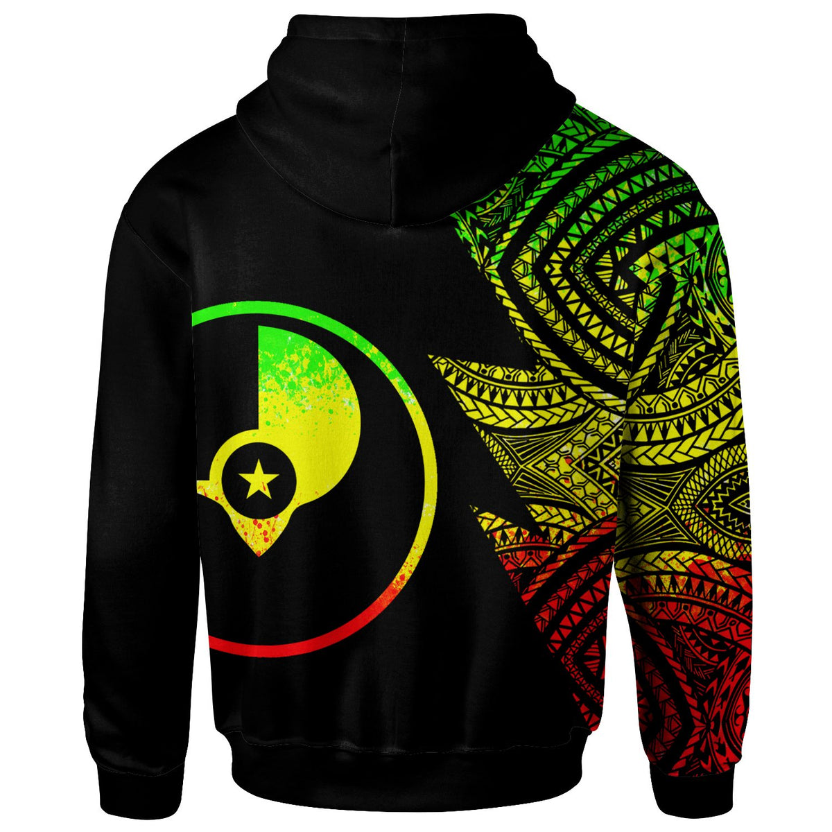 Yap Custom Personalized Hoodie Flash Style Reggae - Polynesian Pride