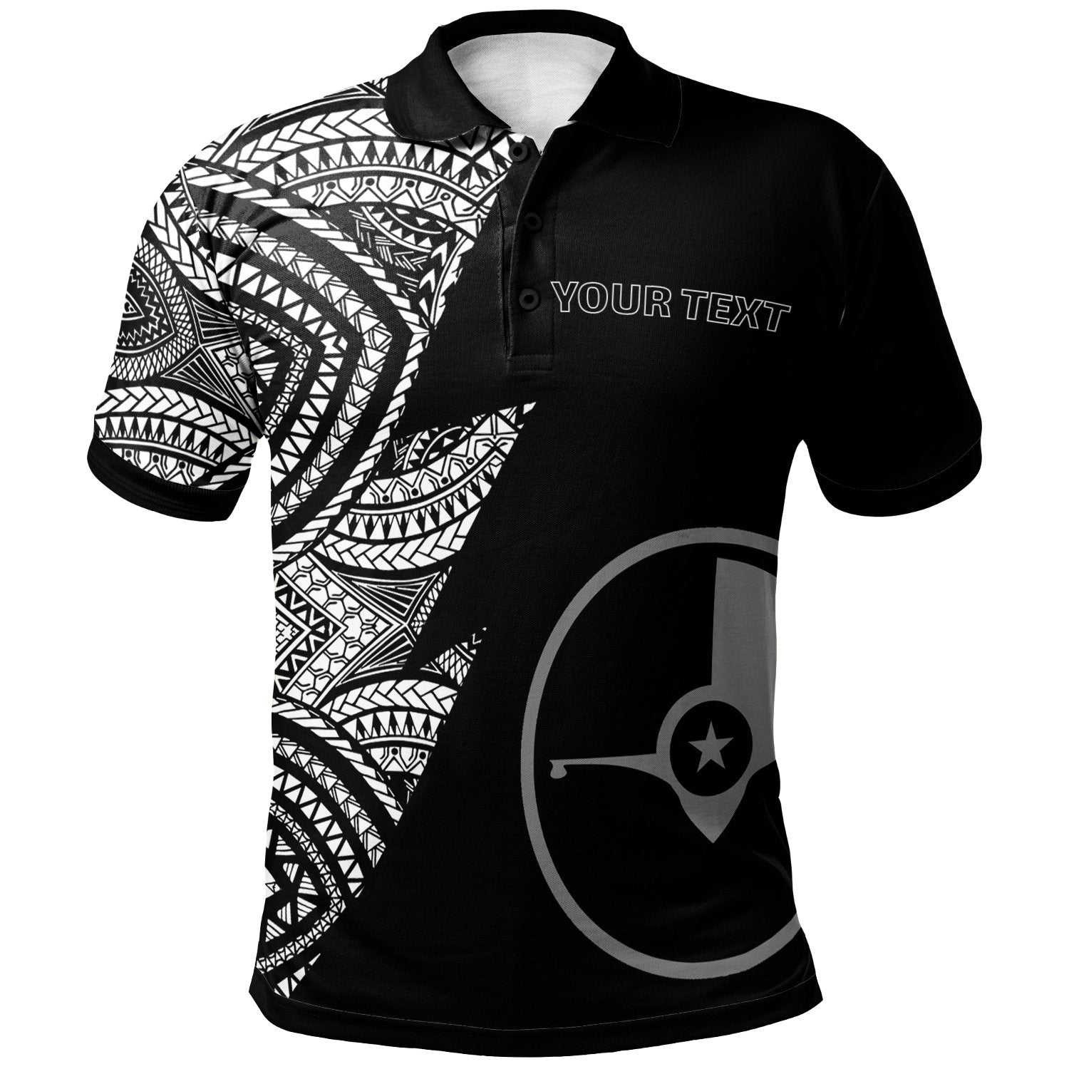 Yap Custom Polo Shirt Flash Style White Unisex White - Polynesian Pride