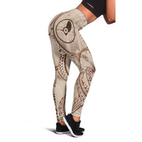 Yap Leggings - Hibiscus Flowers Vintage Style - Polynesian Pride