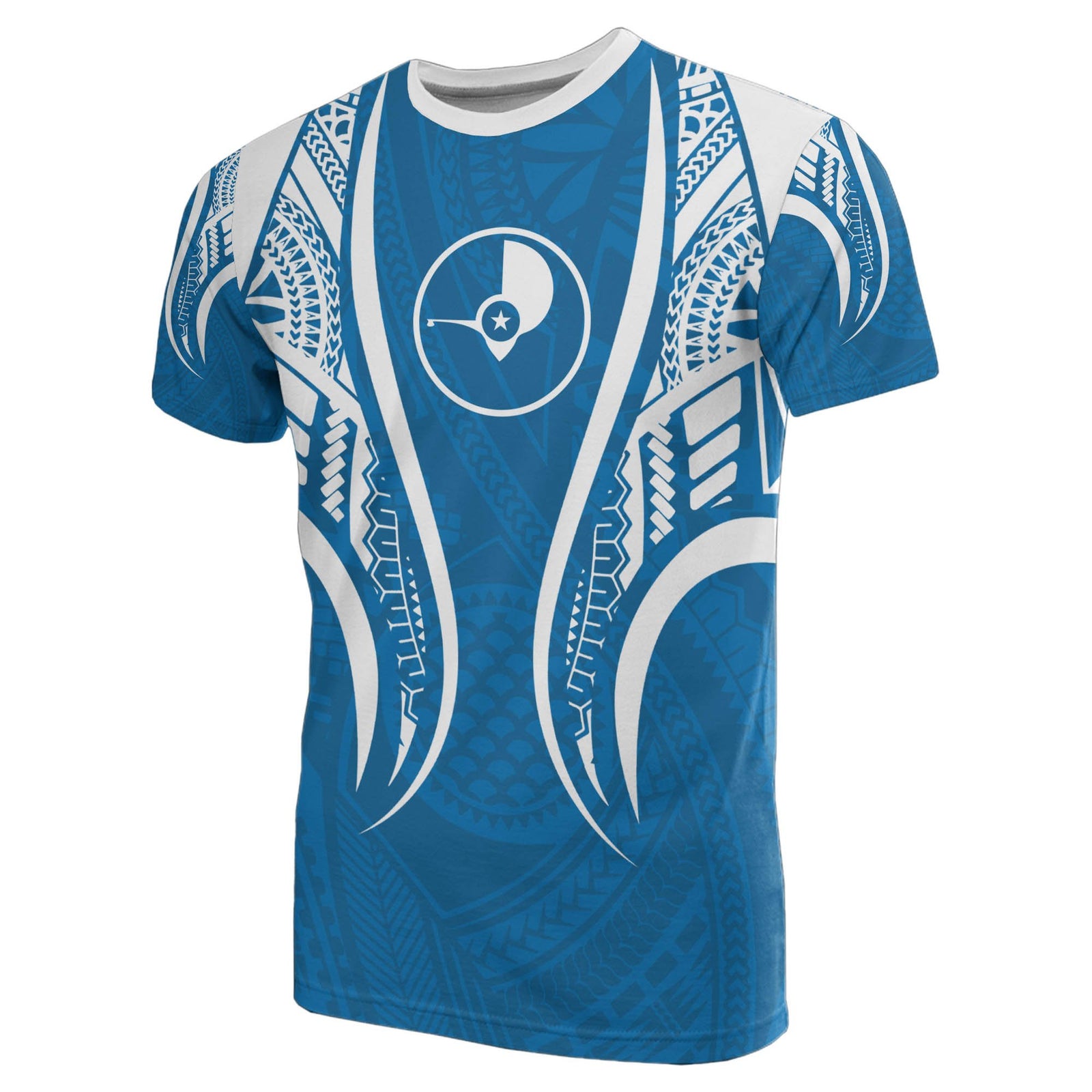 Yap T Shirt Yap Flag Polynesian Stylized Unisex Blue - Polynesian Pride