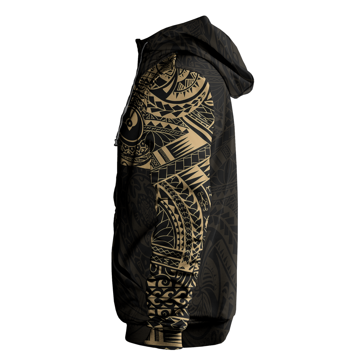 Micronesia All Over Print Hoodie Yap In My Heart Gold - Polynesian Pride