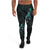 Yap Jogger - Yap Coat Of Arms With Turtle Blooming Hibiscus Turquoise Turquoise - Polynesian Pride