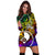 Yap Women Hoodie Dress - Rainbow Polynesian Pattern - Polynesian Pride