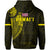 Polynesian Kakau Kanaka Flag of Hawaii Hoodie Yellow - Polynesian Pride