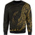 Kiribati Sweatshirt - Custom Personalised Polynesian Pattern Style Gold Color Unisex Gold - Polynesian Pride