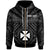Wallis and Futuna Custom Zip up Hoodie Wallis and Futuna Seal With Polynesian Tattoo Style Unisex Black - Polynesian Pride
