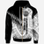 Marshall Islands Zip Hoodie Symmetry Style Unisex Black - Polynesian Pride