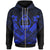Guam Polynesian Zip up Hoodie Guam Blue Seal Camisole Hibiscus Style Unisex Blue - Polynesian Pride