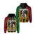 Custom Vanuatu Zip Hoodie Mix Maori Aotearoa LT6 Unisex Red - Polynesian Pride