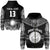 (Custom Text and Number) Marshall Islands Zip Hoodie Best Tattoo Version Black LT13 Unisex Black - Polynesian Pride