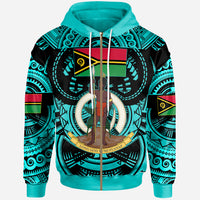 Vanuatu Hoodie Vanuatu Polynesian Culture Pride Turquoise Hoodie LT10 - Polynesian Pride