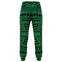 Polynesian Seamless Green Joggers - Polynesian Pride