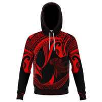 Hawaii Hoodie Polynesian Hammerhead Shark Red - Polynesian Pride