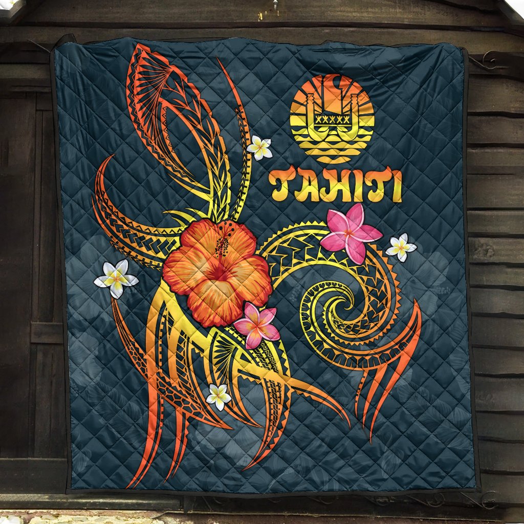Polynesian Tahiti Premium Quilt - Legend of Tahiti (Blue) - Polynesian Pride