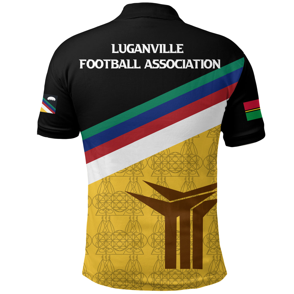Luganville Football Association Flag Polo Shirt LT12 - Polynesian Pride