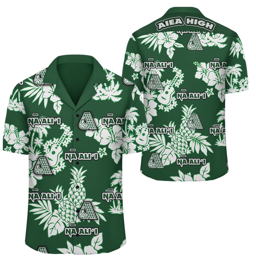 Hawaii Hawaiian Shirt - Aiea High Hawaiian Shirt - AH Unisex Green - Polynesian Pride