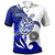 American Samoa Custom Polo Shirt Mega Turtle Unisex Blue - Polynesian Pride