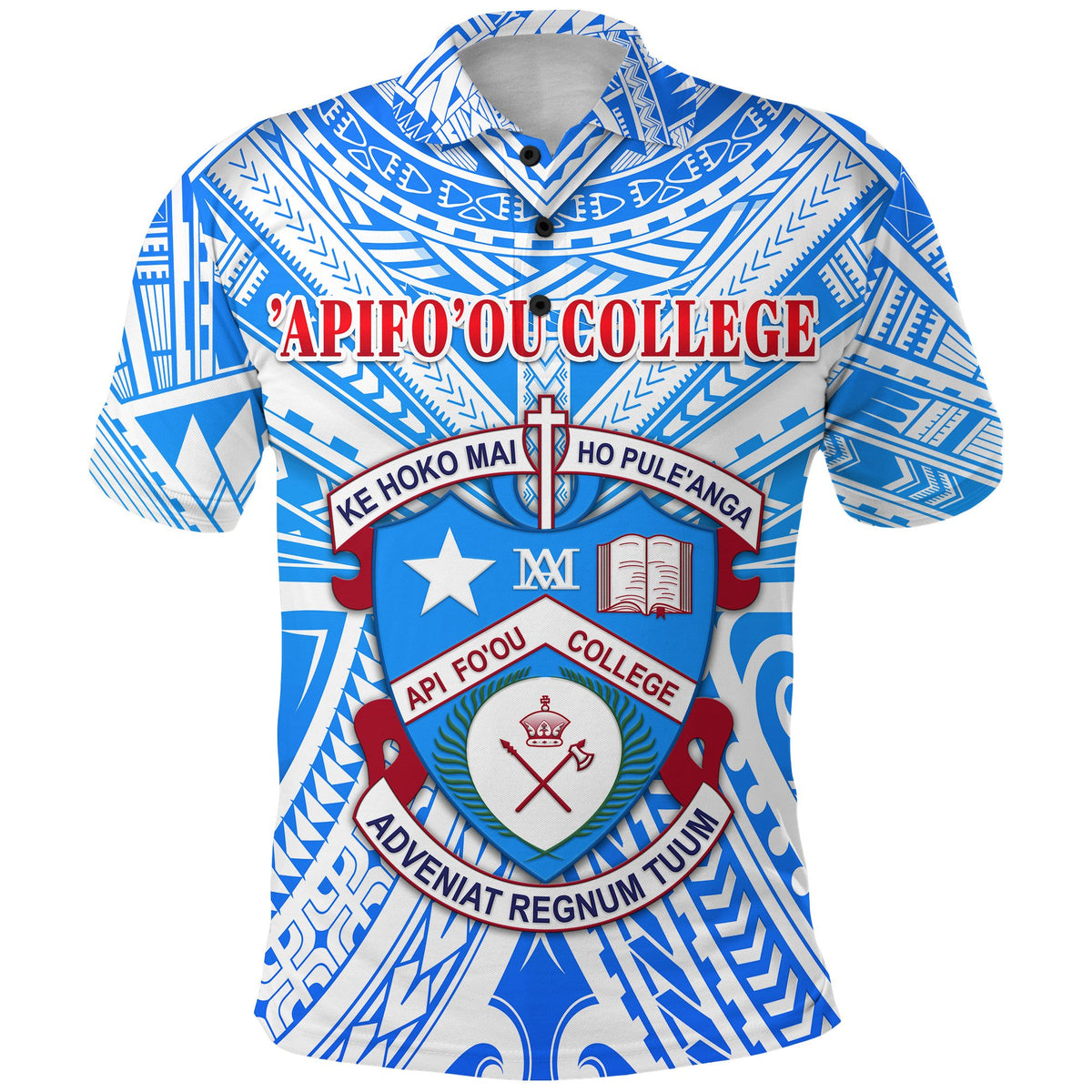 Custom Kolisi Apifoou College Polo Shirt Tonga, Custom Text and Number - Polynesian Pride