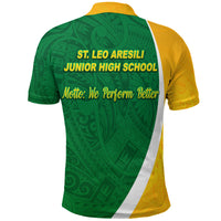 St. Leo Aresili Junior High School Polo Shirt Simple Style BOG MEMBER LT8 - Polynesian Pride