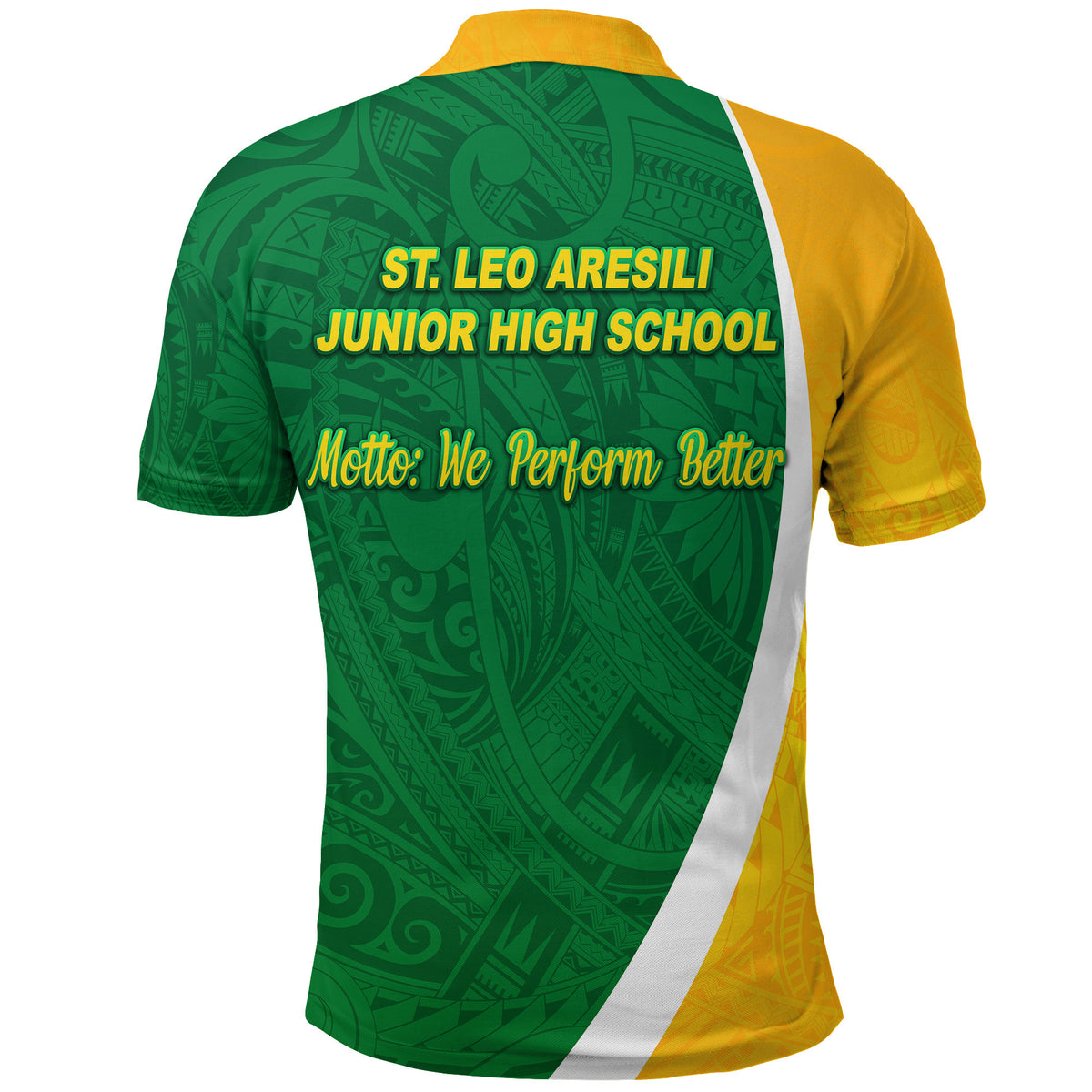 St. Leo Aresili Junior High School Polo Shirt Simplified Version LT8 - Polynesian Pride