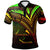 American Samoa Polo Shirt Reggae Color Cross Style Unisex Black - Polynesian Pride