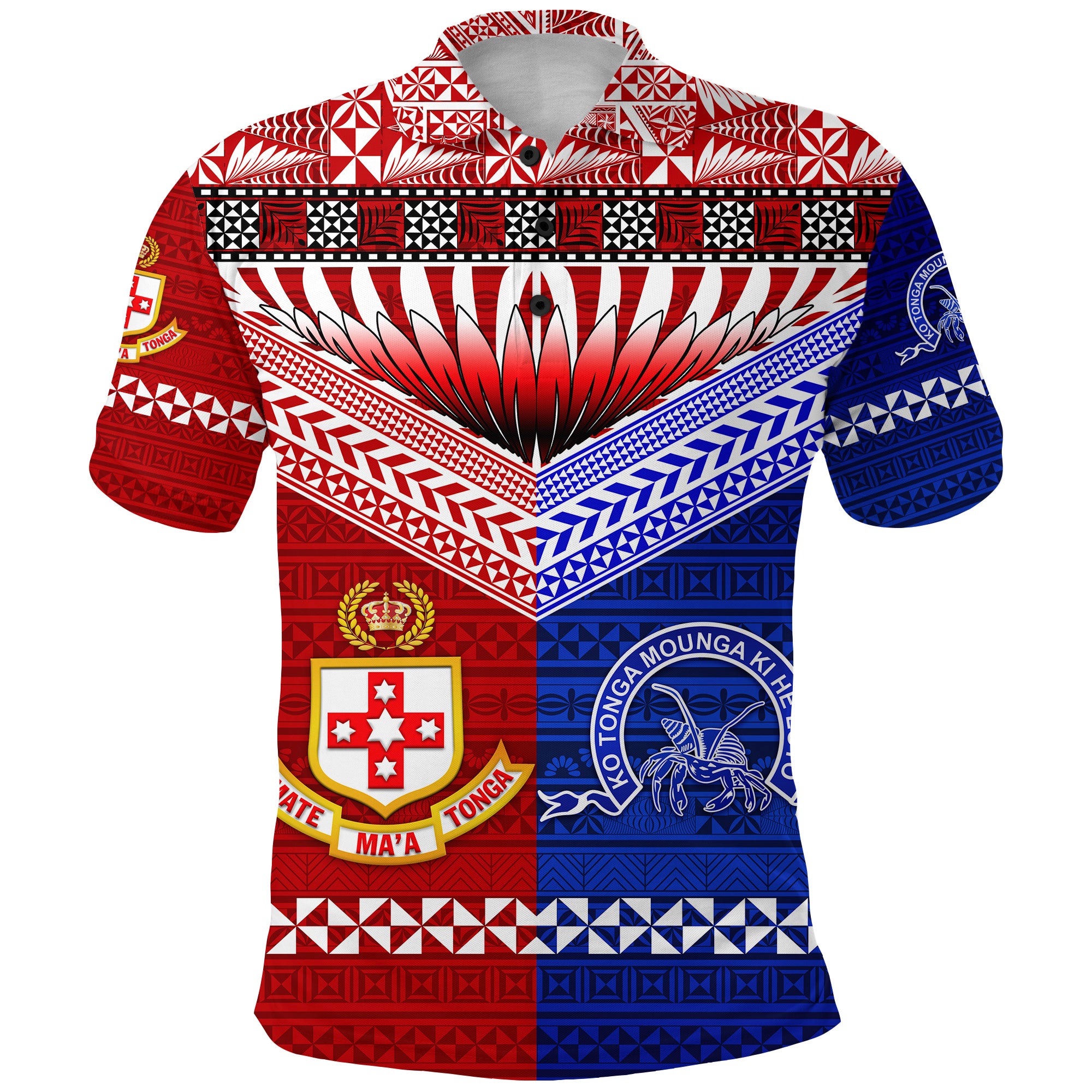Kolisi Tonga College Atele and Tupou College Toloa Polo Shirt Together Unique LT8 - Polynesian Pride