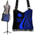 Marshall Islands Boho Handbag - Blue Polynesian Tentacle Tribal Pattern