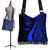 Guam Boho Handbag - Blue Polynesian Tentacle Tribal Pattern