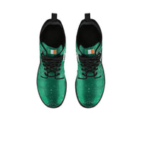 Ireland Rugby Leather Boots - Celtic Shamrock & Rugby Ball - Polynesian Pride