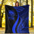 Federated States of Micronesia Premium Blanket - Blue Polynesian Tentacle Tribal Pattern - Polynesian Pride