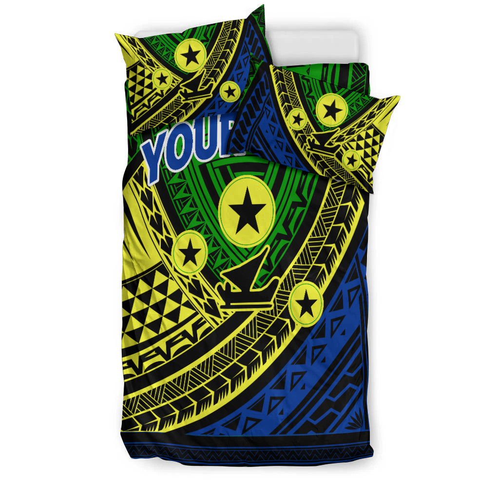 (Custom Personalised) Vanuatu Malampa Province Tribal Pattern Bedding Set - LT12 - Polynesian Pride