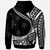 Federated States of Micronesia Zip Hoodie Plumeria Flowers White Version - Polynesian Pride