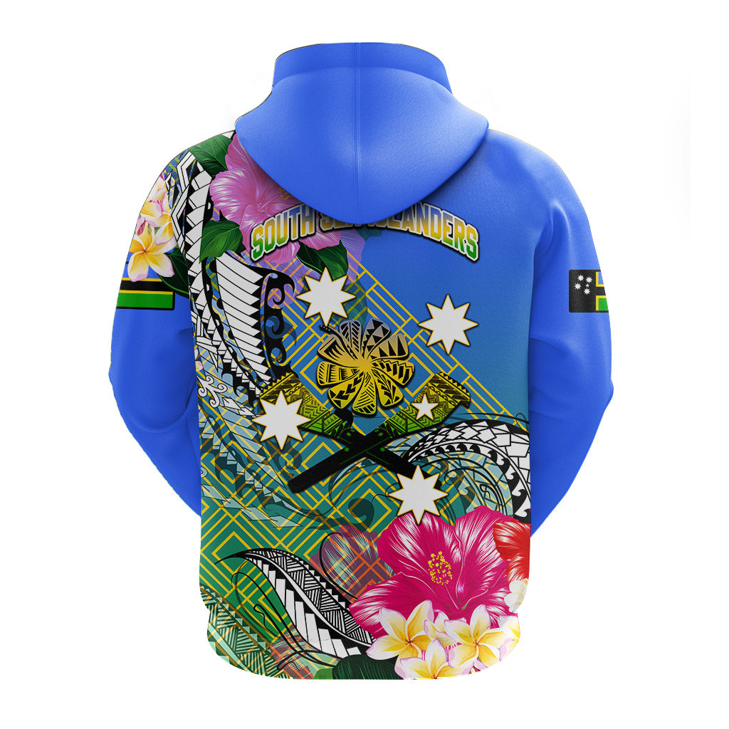 Custom South Sea Islanders Kanakas Hibiscus Polynesia Hoodie LT2 - Polynesian Pride