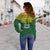 (Custom Personalised) Society Islands Pride Women Off Shoulder Sweater - LT12 - Polynesian Pride