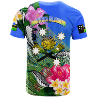 South Sea Islanders Kanakas Hibiscus Polynesia T Shirt LT2 - Polynesian Pride