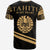 Tahiti T Shirt In My Heart Style Gold Polynesian Patterns - Polynesian Pride