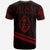 Guam T Shirt In My Heart Style Red Polynesian Patterns - Polynesian Pride