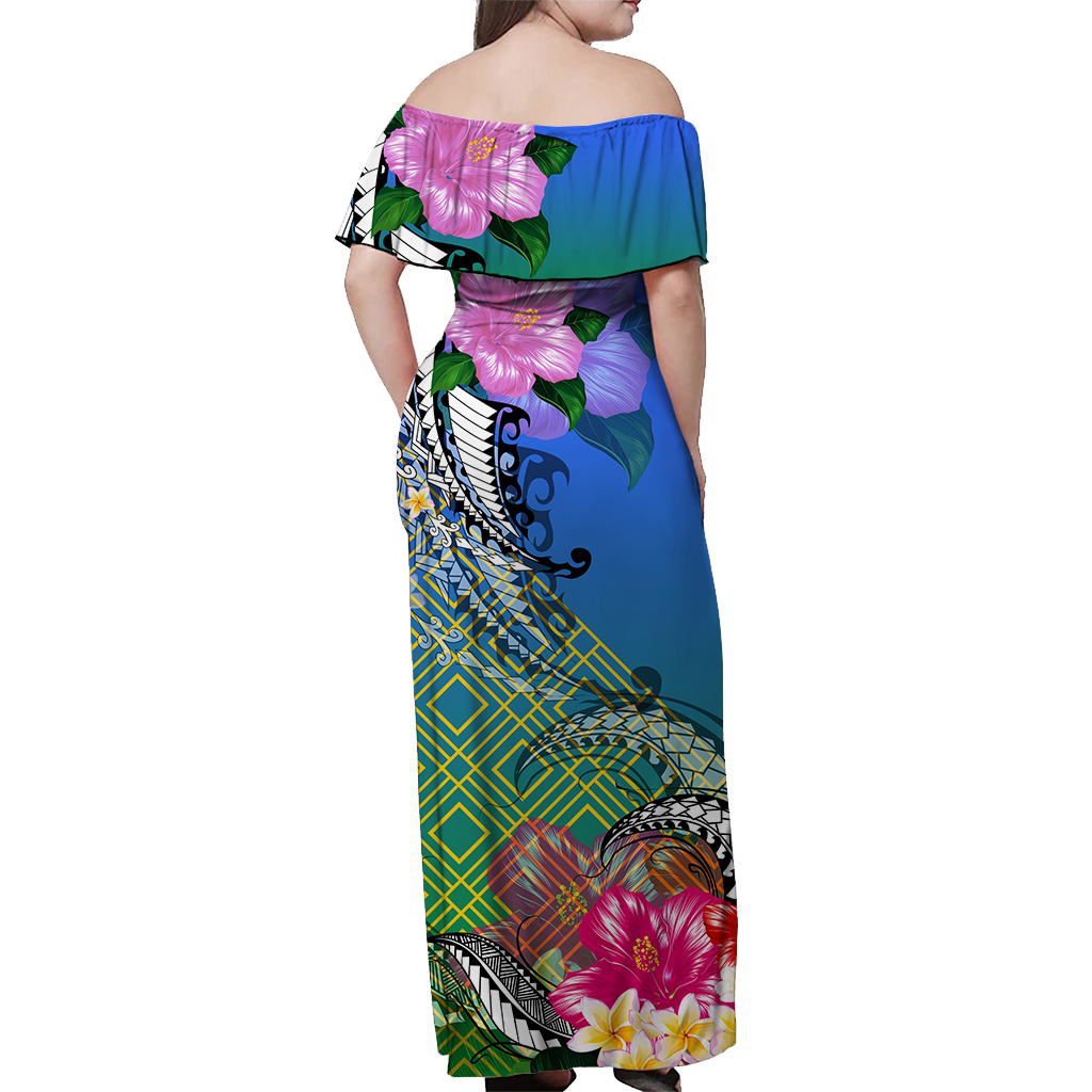 Custom South Sea Islanders Kanakas Hibiscus Polynesian Matching Dress and Hawaiian Shirt LT2 - Polynesian Pride