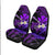 (Custom Personalised) Turtle With Plumeria Leaf Purple Car Seat Covers - LT12 - Polynesian Pride