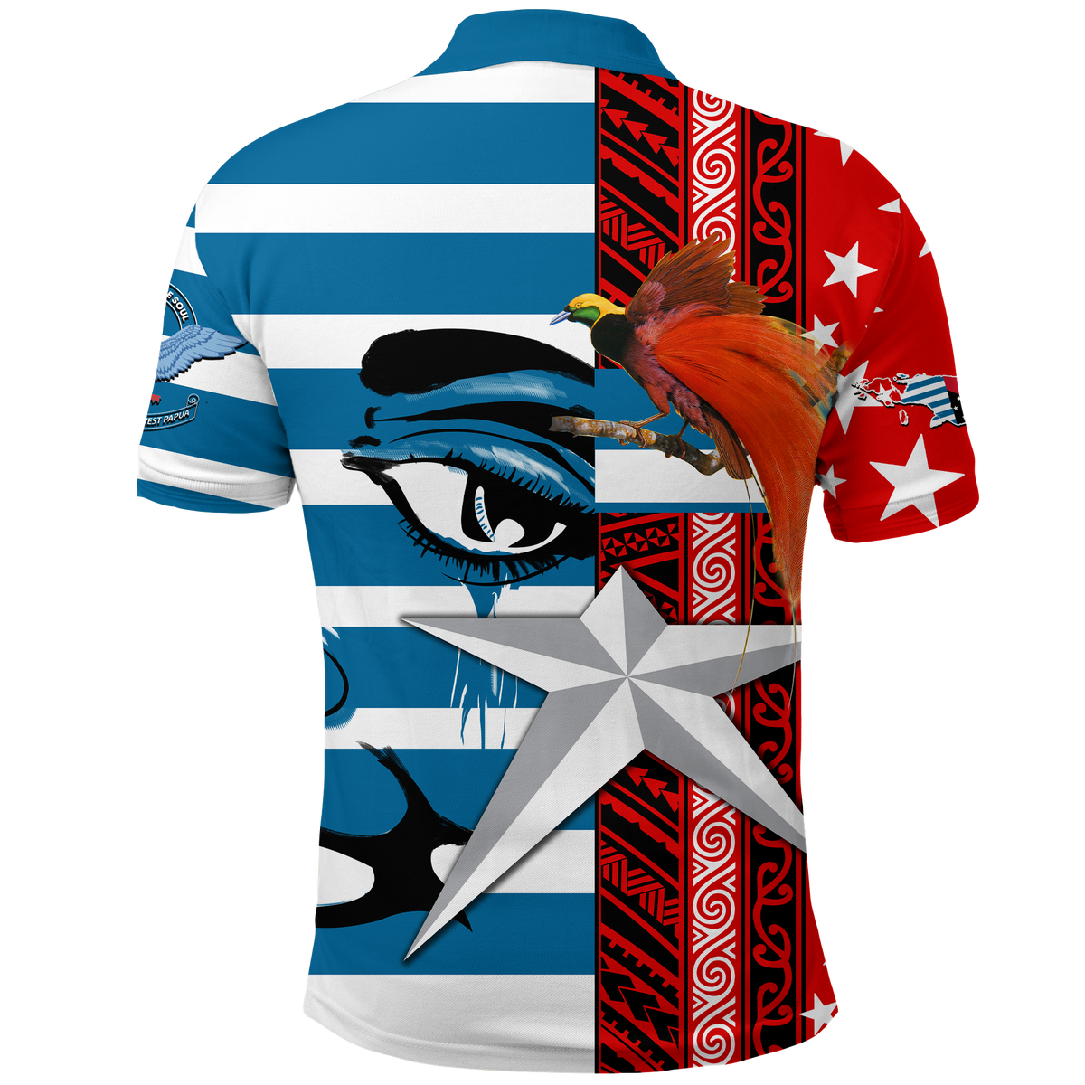Free West Papua Birds Of Paradise Polynesia Polo Shirt LT2 - Polynesian Pride