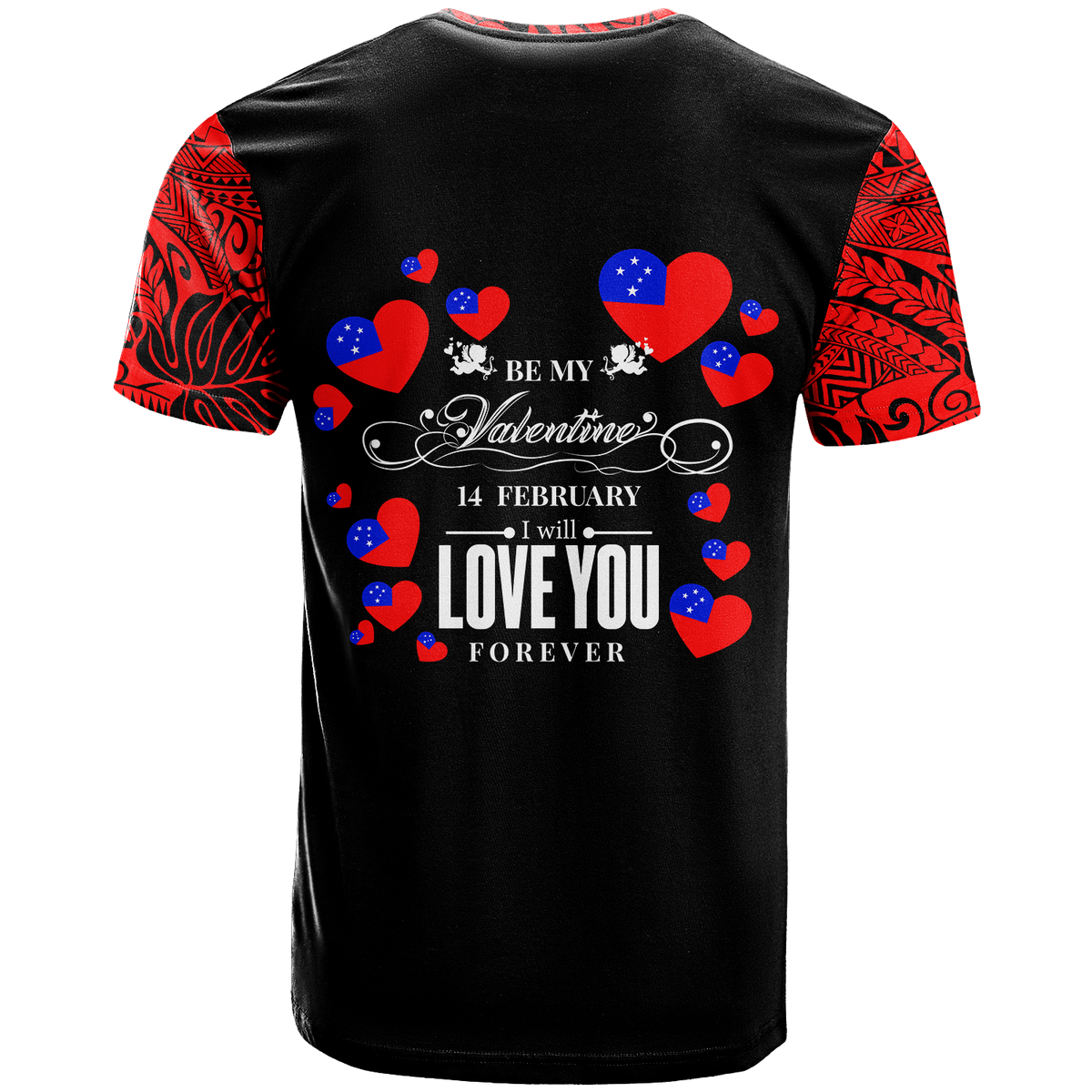 Samoa Valentine Day Couple T Shirt LT2 - Polynesian Pride