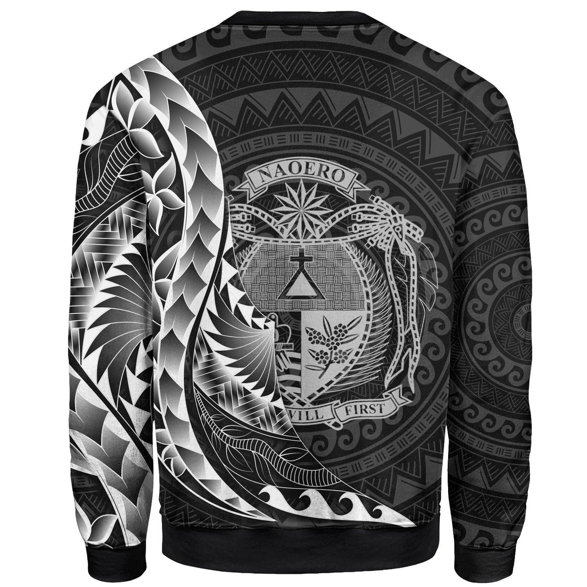 Nauru Sweatshirt - Custom Personalised Polynesian Pattern Style - Polynesian Pride