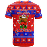 Samoa Christmas Maunia Le Kilisimasi Santa Polynesia Tatoo T Shirt LT2 - Polynesian Pride
