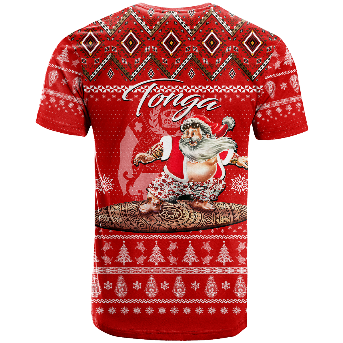 Tonga Christmas Kilisimasi Fiefia Santas Polynesia T Shirt LT2 - Polynesian Pride