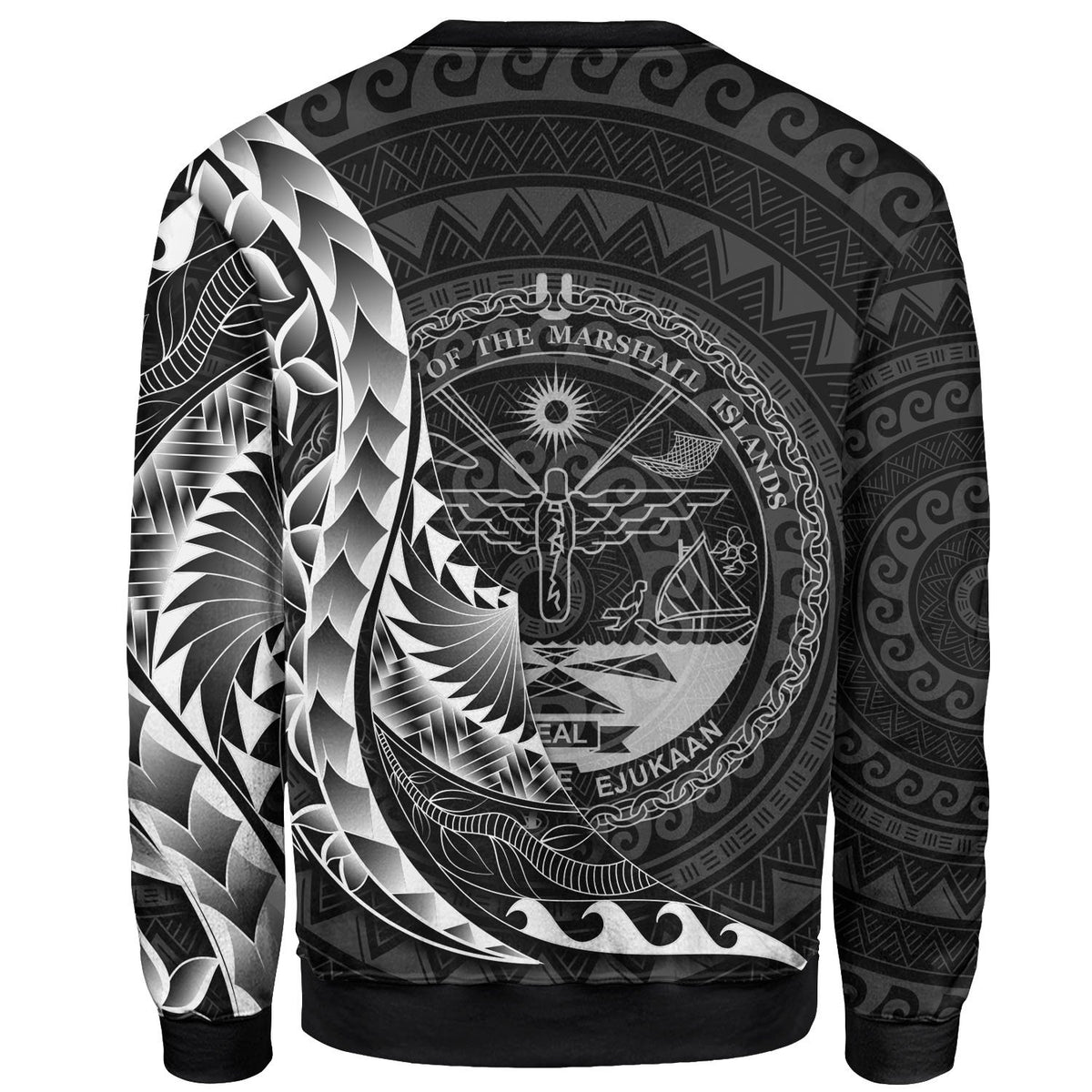 Marshall Islands Sweatshirt - Polynesian Pattern Style - Polynesian Pride