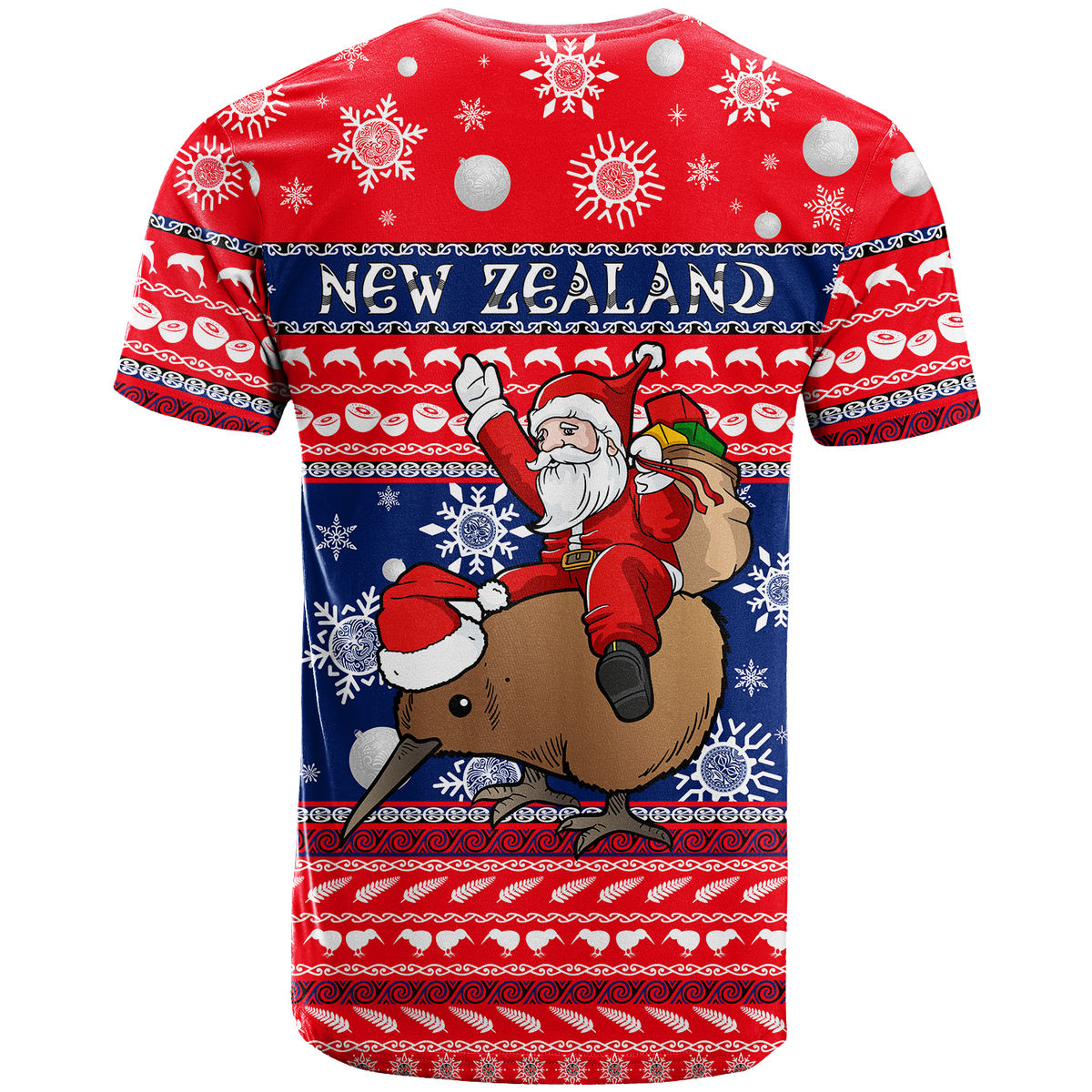 New Zealand Maori Meri Kirihimete T Shirt LT2 - Polynesian Pride