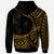 Federated States of Micronesia Zip Hoodie Plumeria Flowers Gold Version - Polynesian Pride