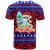 Guam Christmas Felis Pasgua Santas Guam Surf Board T Shirt LT2 - Polynesian Pride
