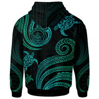 Palau Custom Hoodie Polynesian Turtle With Pattern - Polynesian Pride